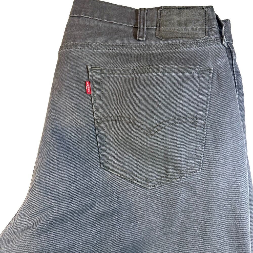 Levi's 541 Athletic Taper Jeans Mens 40x34 Gray Denim  SPOTS Red Tab
